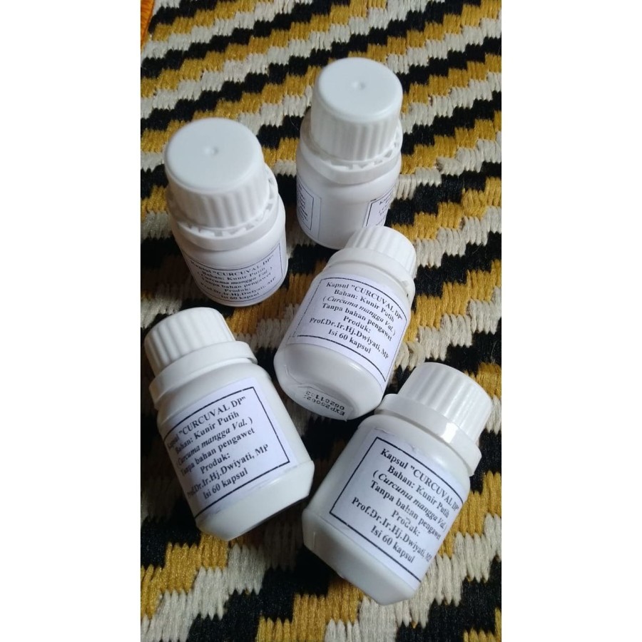 Kapsul Kunir Putih Prof Dwiyati isi 60 Kapsul, obat nyeri haid, kanker