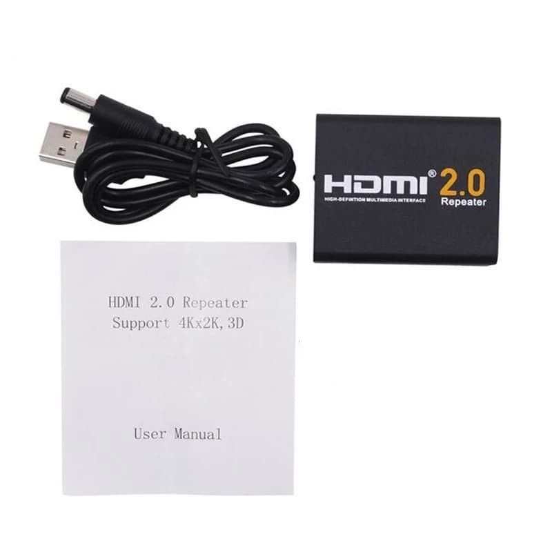 HDMI 2.0 Repeater Extender 4K 60Hz -HDTV Repeater Active 2.0