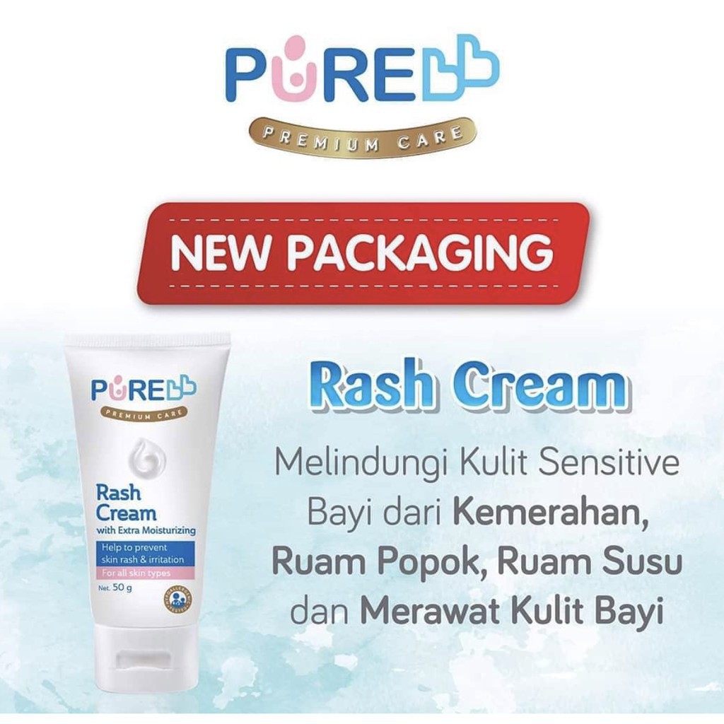 Pure Baby Rash Cream 50 Gr PureBB Krim Ruam Bayi - Kabakids Store