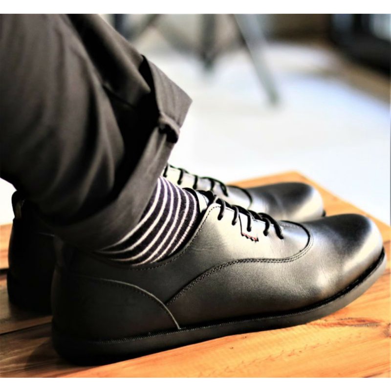 LOW FOSTER BLACK - BRADLEYS | Sepatu Formal Pria Kulit Asli Kerja Office Casual Pesta Murah Original