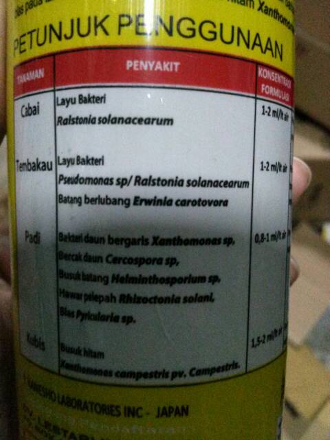 Fungisida bakterisida bactocyn 150 AL Copper Hydroxide 150 g/ℓ 100 ml