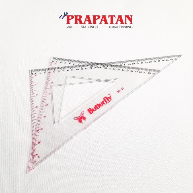 

PROMO Penggaris Segitiga Butterfly no 12 / Triangle Ruler