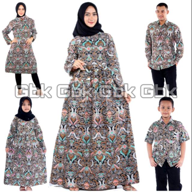 Batik Couple keluarga sania ruffle ori ndoro jowi dnt Batik Couple keluarga sania ruffle ori ndoro jowi dnt