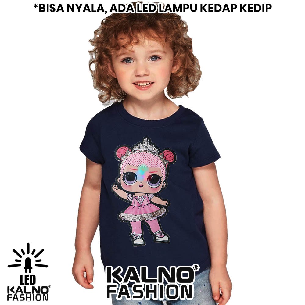 kaos baju anak LOL 1 LED umur 1 - 7 tahun bisa nyala - random karakter LOL KAOS LED KAOS NYALA