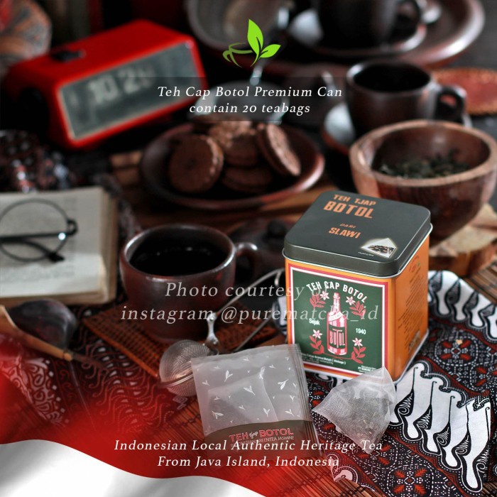 

TEH-DAUN- TEH INDONESIA - CAP BOTOL KALENG 20TB INDONESIAN PREMIUM JASMINE TEA -DAUN-TEH.