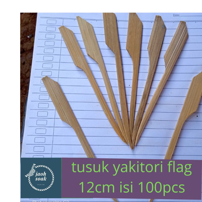 Tusuk sate yakitori flag /  tusuk sate dayung /  tusuk sate jepang