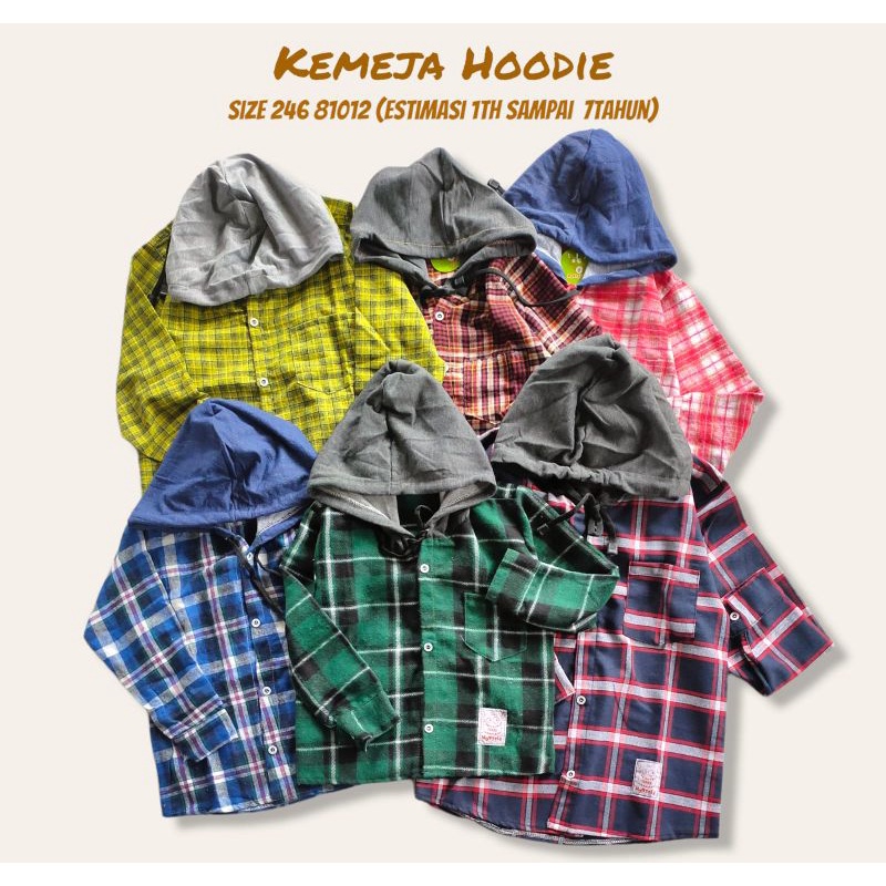 KEMEJA HOODIE ANAK COWOK CEWEK CAKEPP