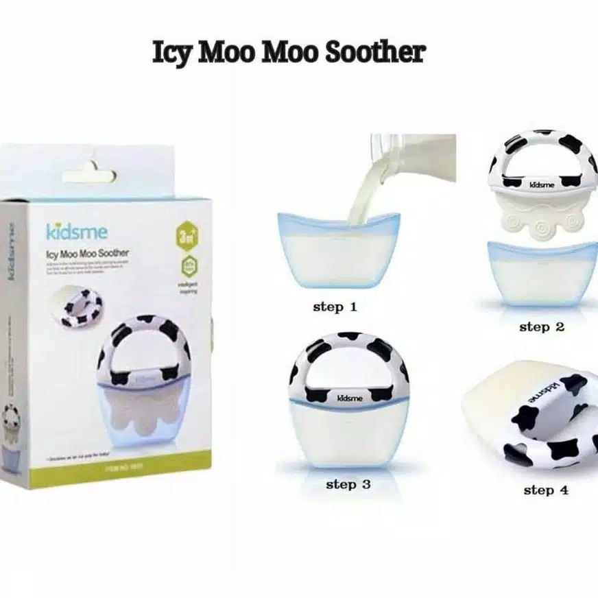 Kidsme 9655 Icy Moo Moo Teether Gigitan Bayi