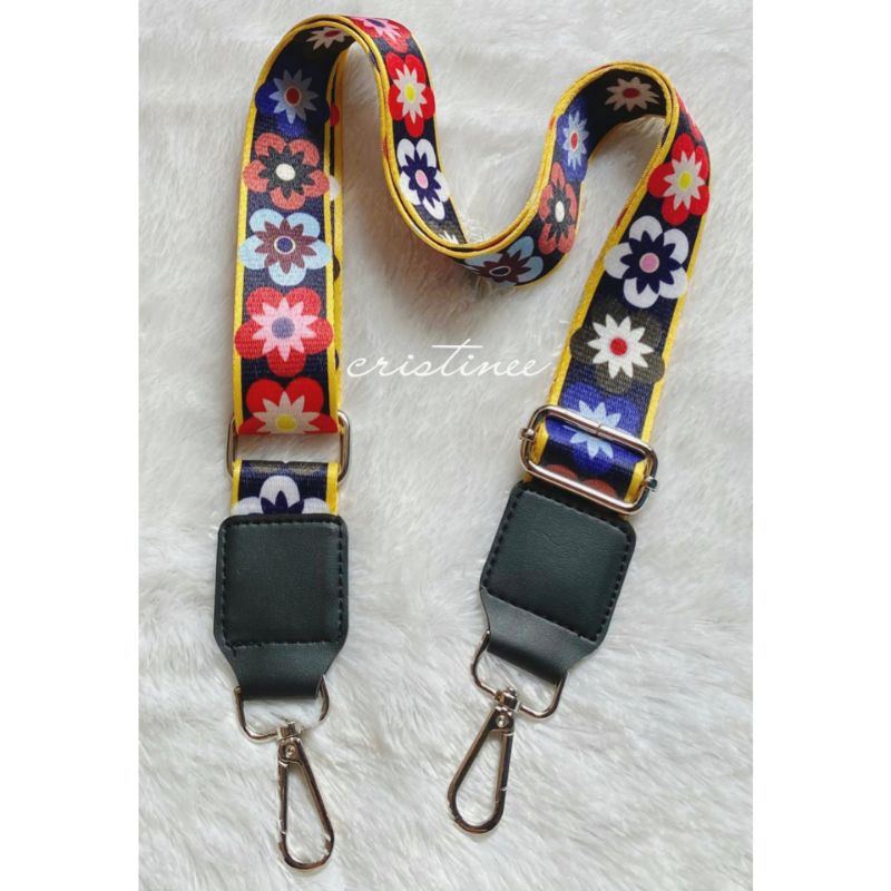 PROMO!!! Tali Sling/Longstrap motif lebar 4cm (satuan)