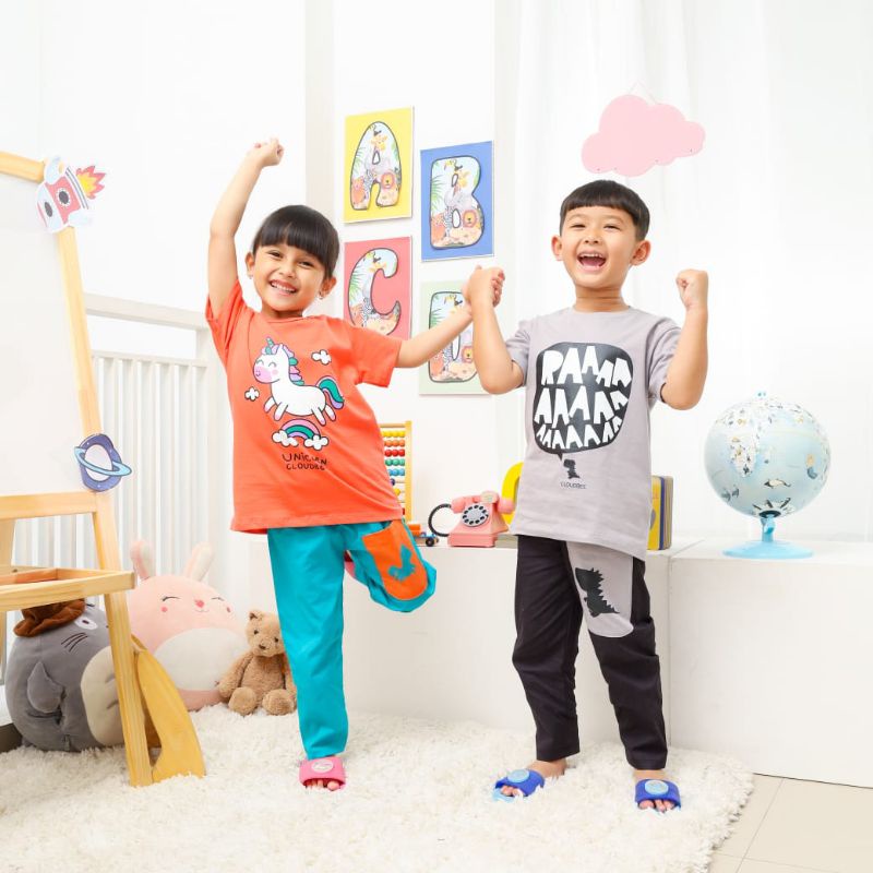 (Ready) Set Cloudbee FREE Sandal Slop LED