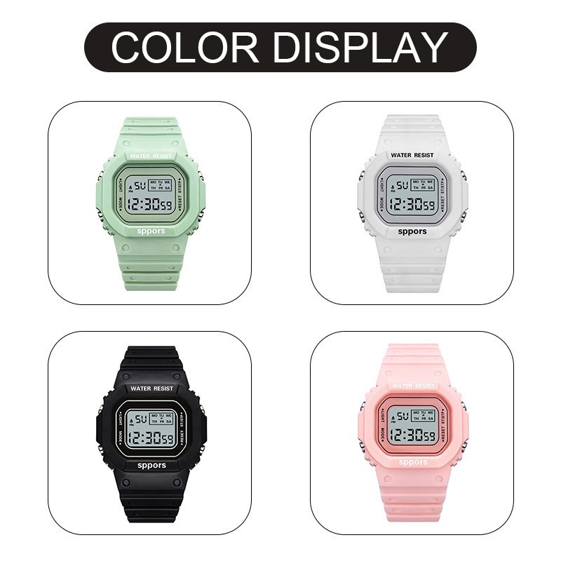 Jam Tangan Wanita Fashion Korea Style Digital Sport S-1175