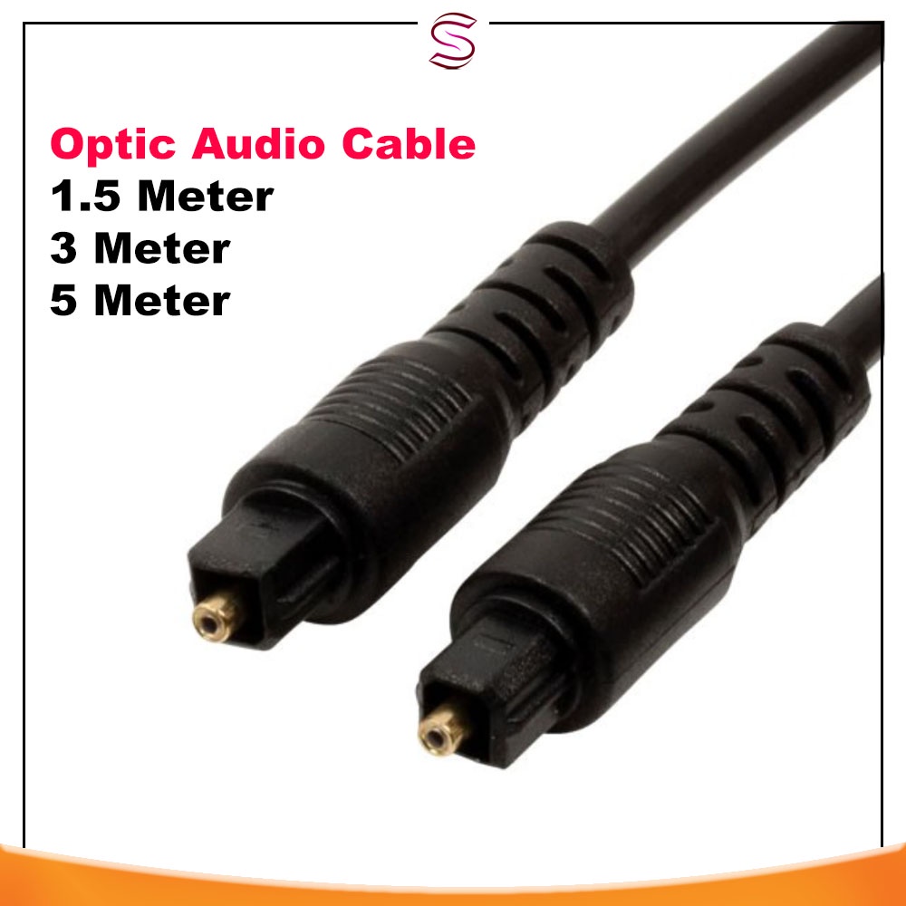 Kabel Optic Audio Tebal Digital Optical Toslink optik speaker ke Smart TV