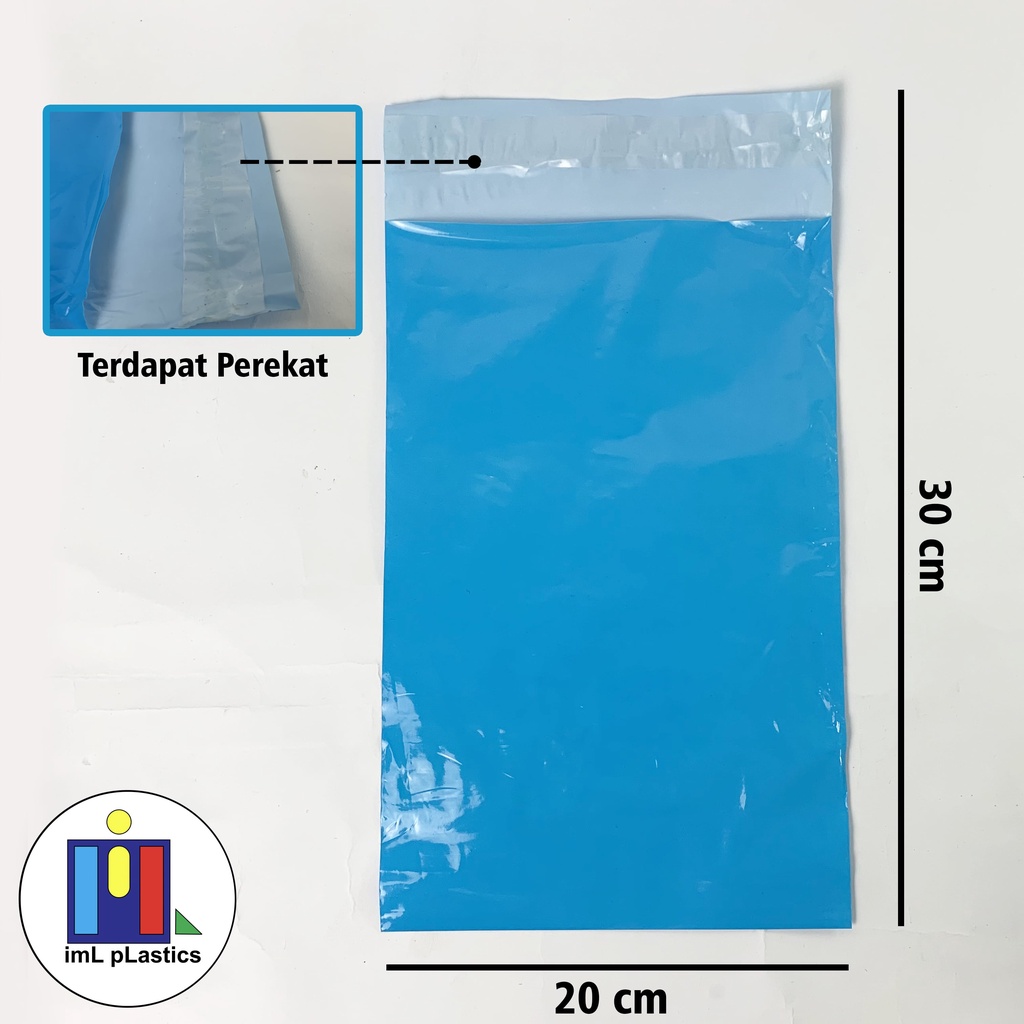 PLASTIK POLYMAILER / Plastik Packing Amplop warna 20 x 30 - 10 lembar