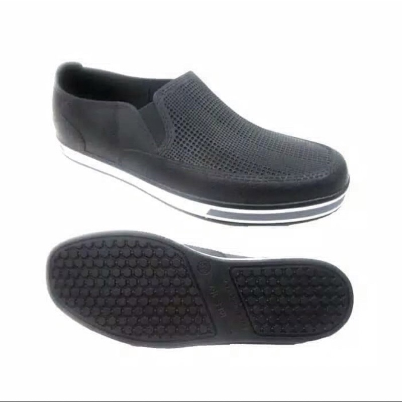 Sepatu Slip On Pria SANKYO SAF 157 by ATT Karet Anti Air Lentur 39-43