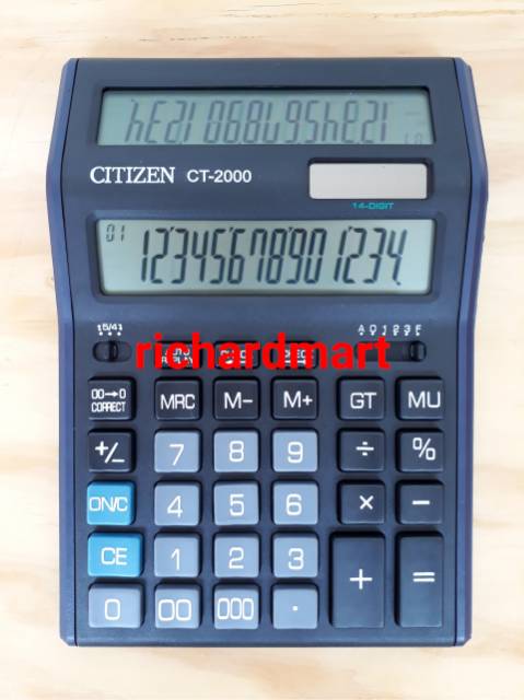 

harga terjangkau Kalkulator 2 layar citi*en ct 2000 / 14 digit