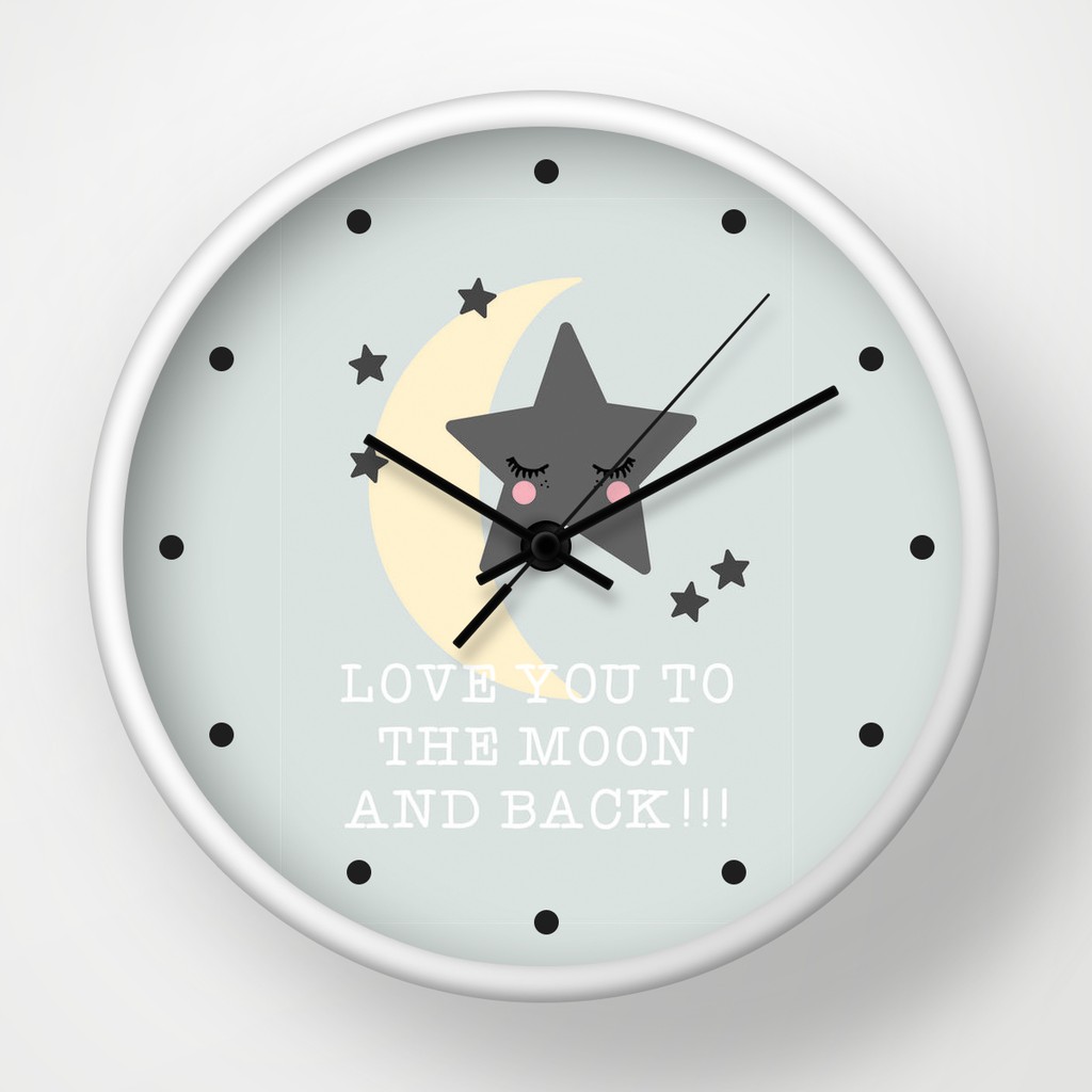 Clouds Clou Wall Clock Love U The Moon 2 31 X 31 Cm Shopee Indonesia Clouds Clou Wall Clock Love U The Moon 2 31 X 31 Cm Shopee Indonesia