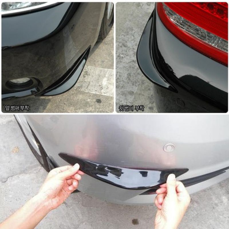 Isi 2 Karet Pelindung Pojok Sudut Mobil Car Bumper Body Protector Aksesoris