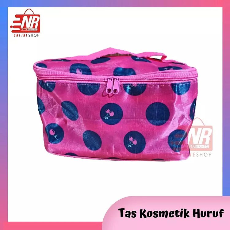 Dompet Kosmetik / Pouch Make Up / Tepak Kosmetik / Tas Make Up / Tas Kosmetik (POlkadot)