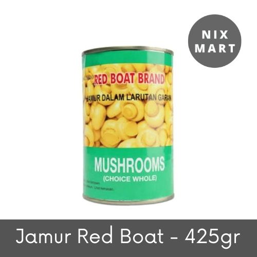 

Red Boat Jamur Kaleng / Champignons Mushroom 425gr