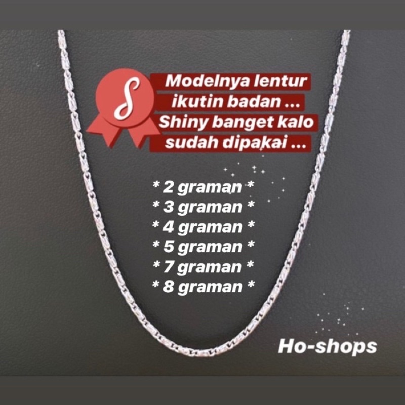 Kalung Lovina Mas Putih Kadar 750 Asli Emas