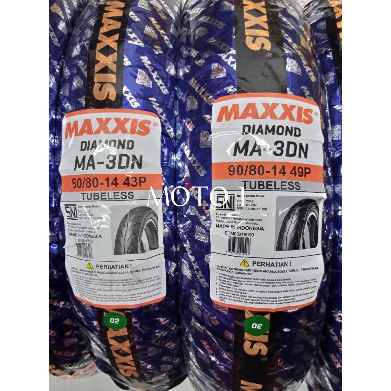 PAKET - BAN MAXXIS DIAMOND MA-3DN TUBELESS - PILIH VARIAN - PRODUKSI 2023