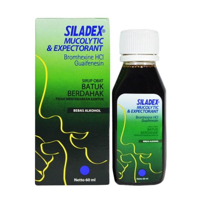 Jual SILADEX MUCOLYTIC & EXPECTORANT HIJAU 100ML | Shopee Indonesia