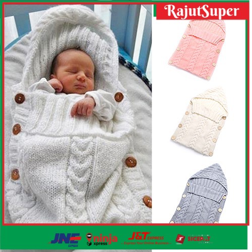 Nursery Baby Swaddling Soft Blanket Newborn Infant Knit Winter Swaddle Towel