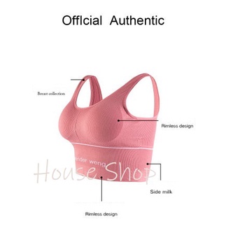 HS-0050 Sport Bra Wanita Bra Olahraga Tank Top Push Up Bra Tanpa Kawat Elastis Sexy 3107