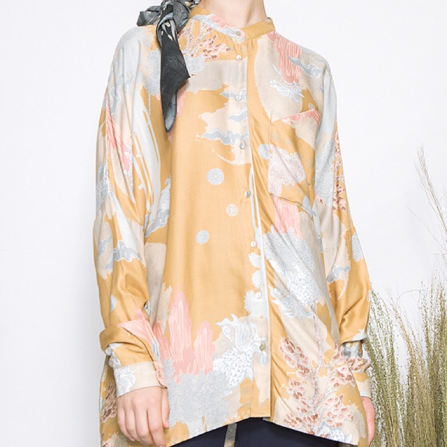 Mustard Devon printed CottoninkxRiamiranda