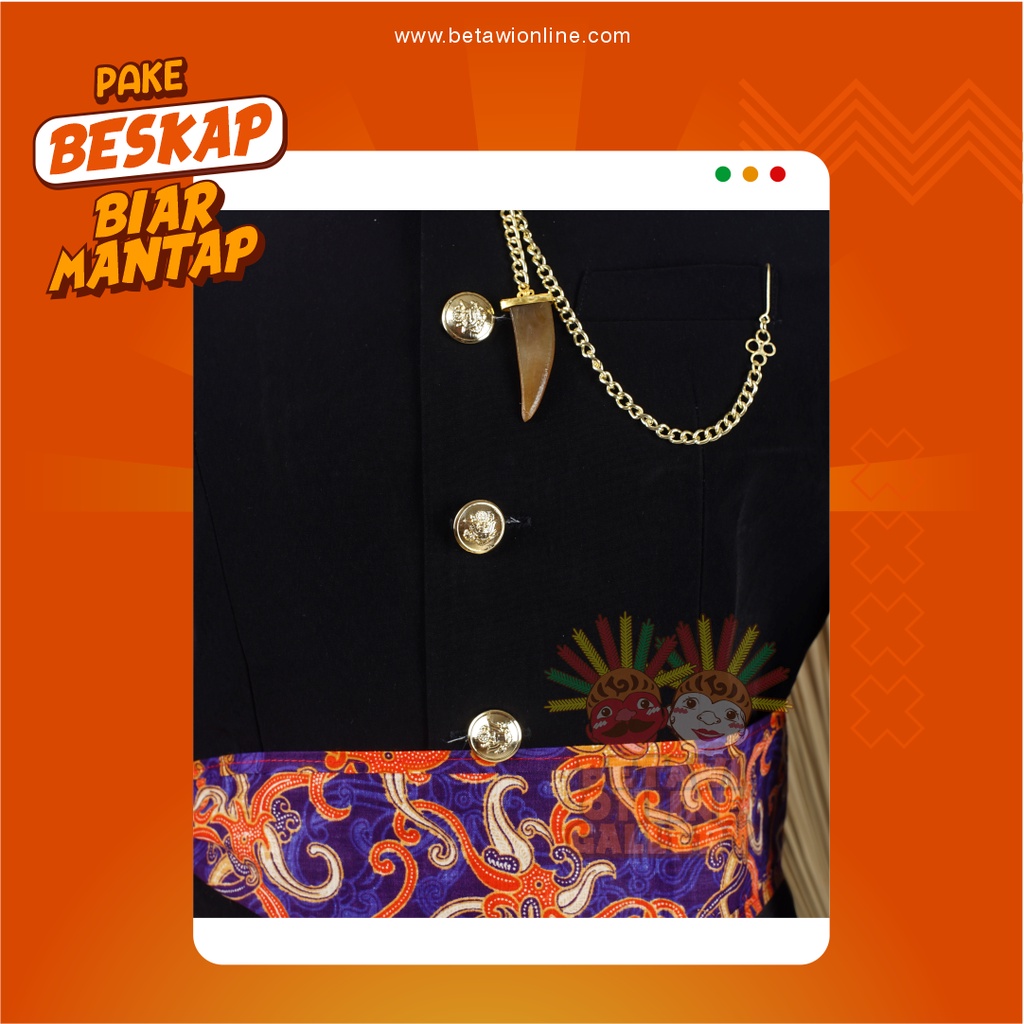 Beskap Betawi / Jas Betawi / Jas Hitam Formal