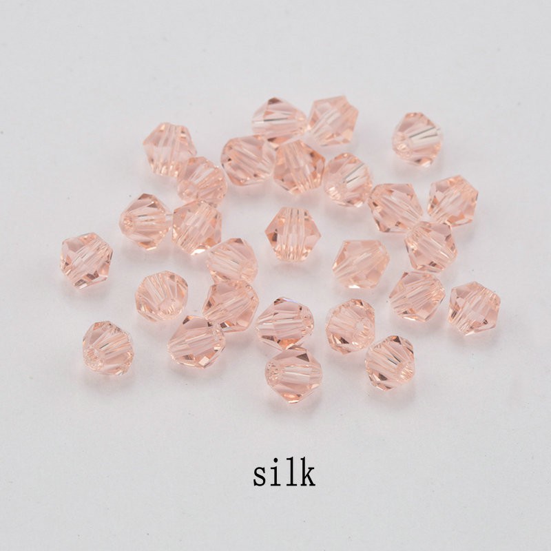 Bicone Beads Glass Beads  4mm 6mm shiny Kristal beads 5328 untuk gelang DIY Membuat Perhiasan