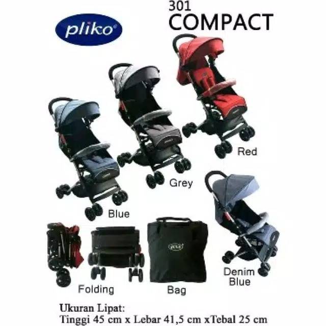 Stroller pliko compact cabin size