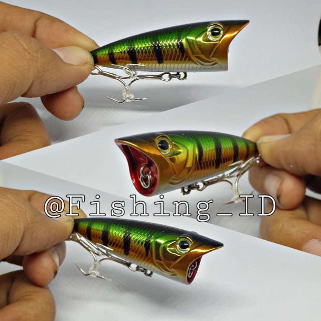 New 2020 exodus popzilla 60f color green tiger ultralight lure