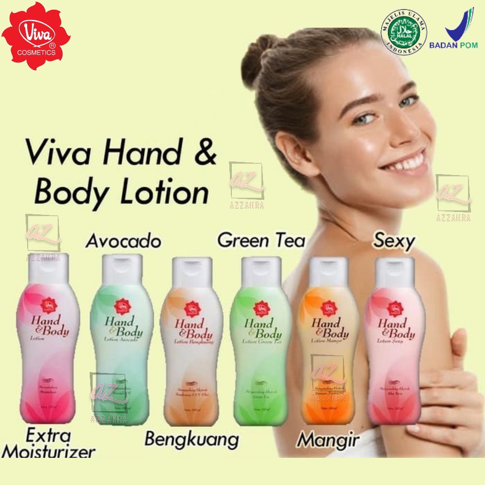 Viva Hand &amp; Body Lotion 100ml | Bengkuang | Green Tea | Sexy | Avocado | Mangir