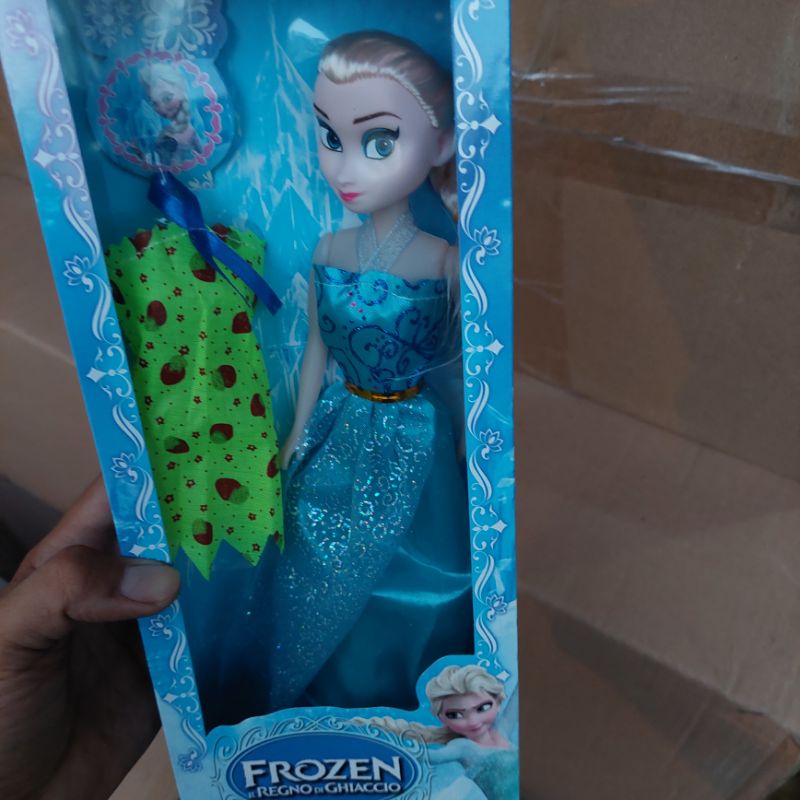 boneka princess Mainan Boneka Barbie Frozen Anna &amp; Elsa frozen kemasan mika