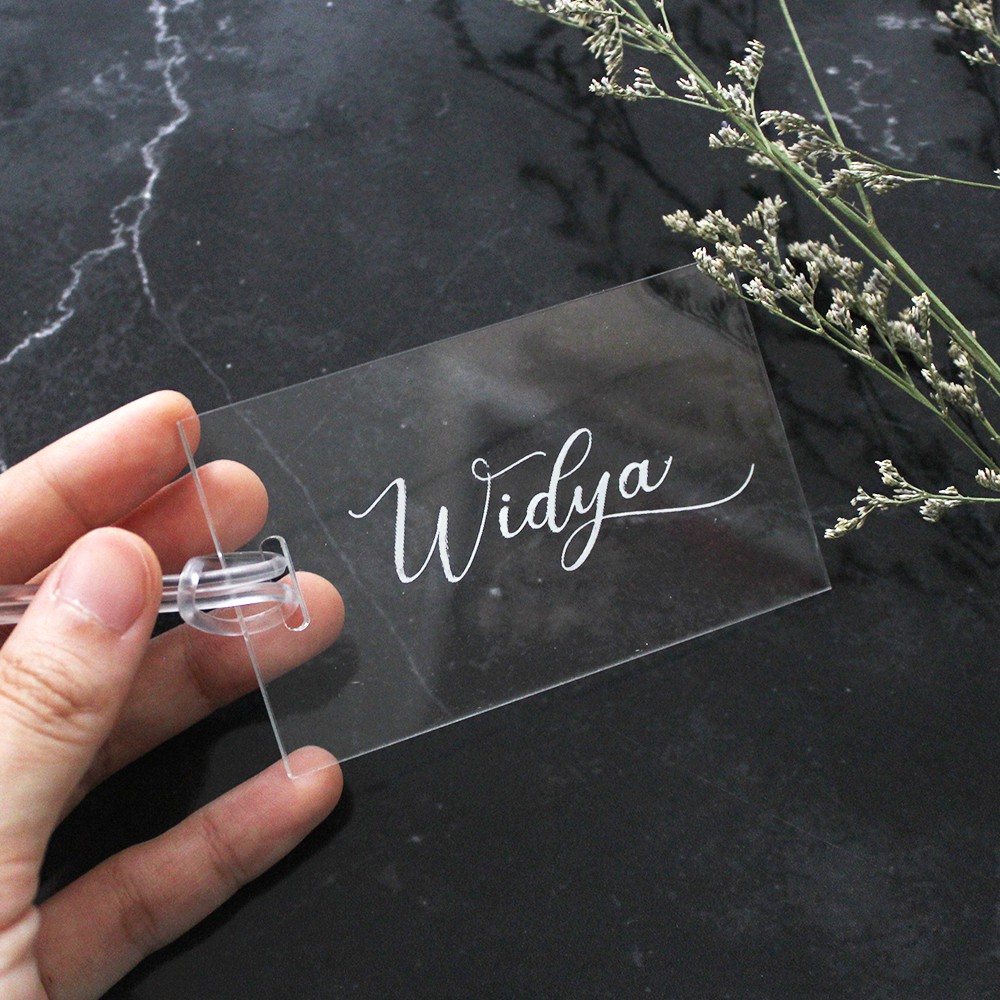 

Label Tag Acrylic 9x5,5cm | Hiasan Hampers Tag Akrilik | Tag Akrilik