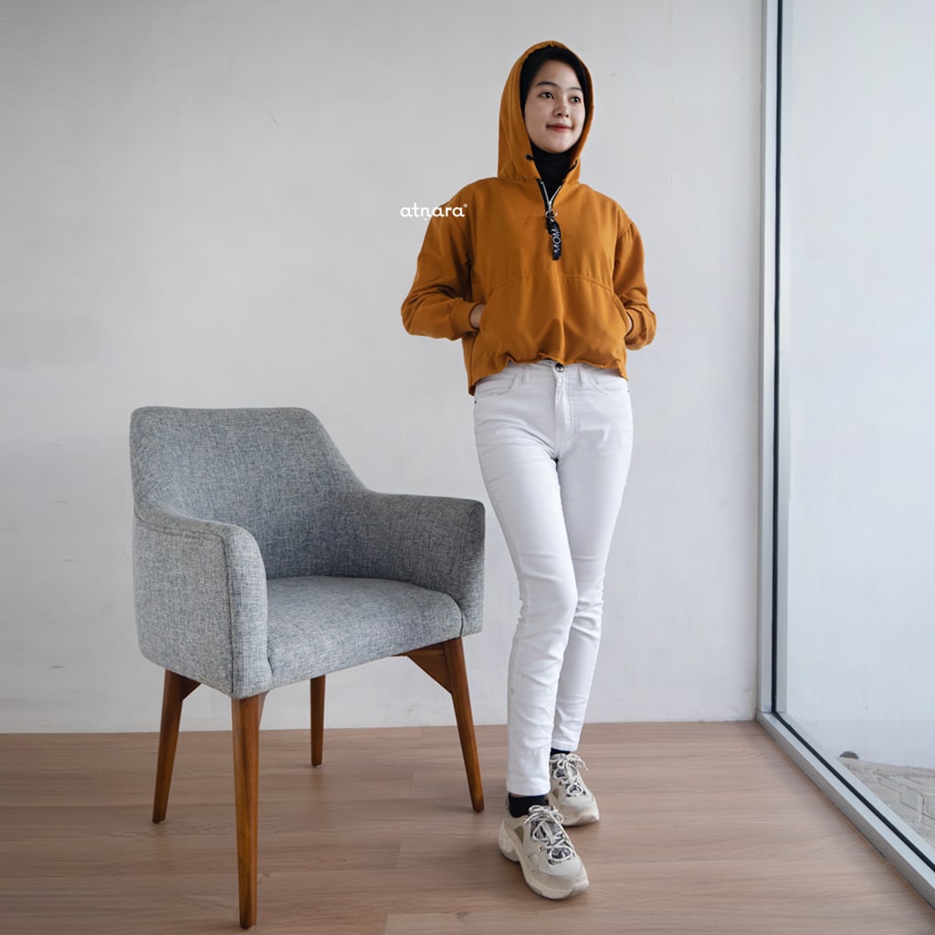 Nara Grosir - Moma Crop l Sweater Hodie Wanita