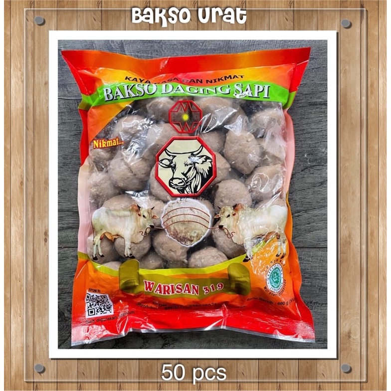 

Bakso Sapi Warisan 319 isi 50 Bakso Super Urat( WRSB )