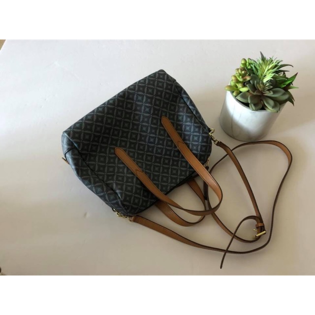 Fossil Sidney Satchel Signature Blue