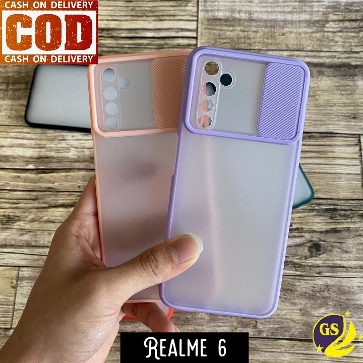 Realme 8i 8 Pro 5G REALME C35 C25S C25 C21 C20 C17 C15 7i 7 6 5 Pro 5 5i 5s Slide Case Protection Camera Pelindung Matte Candy Sliding Pelindung Kamera