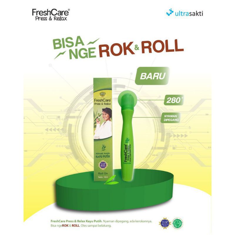 Freshcare press and relax (ke ROCK AND ROLL an) / Freshcare Minyak Angin Aromatherapy / Freshcare #original