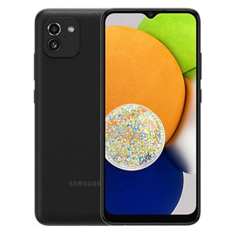 HANDPHONE SAMSUNG A03 | A13 | A22 5G | A23 4G | A53 5G | A03 core | A22 LTE 6/128 | A23 6/128GB | Tab A7 Lite 3/32GB | GARANSI RESMI 1 TAHUN-A03 black (4/64)