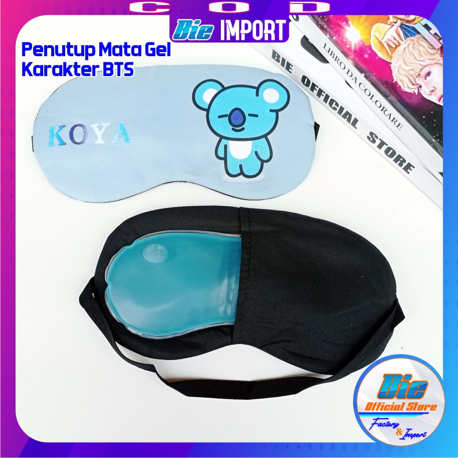 Penutup Mata Tidur Gel BTS Korea Premium Impor Best Seller