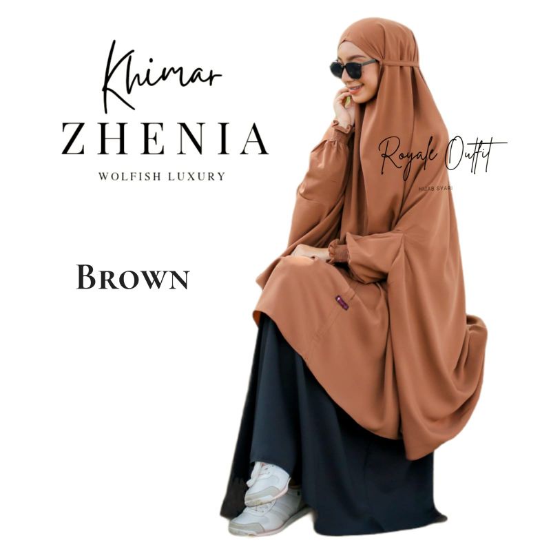 Zhenia khimar khimar untuk umroh khimar series wolfish