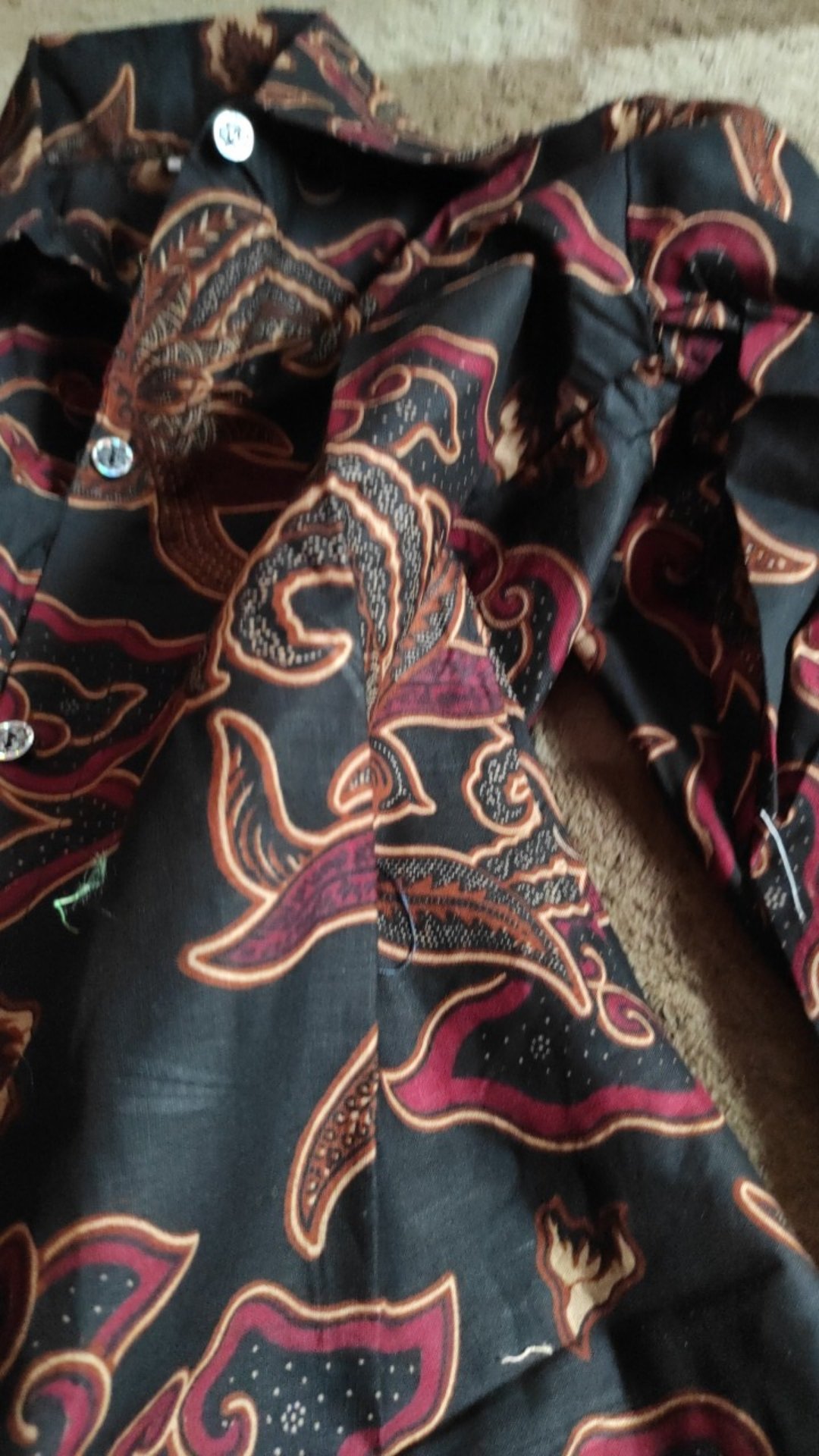 Kemeja Batik Wanita Lengan Panjang Berkerah Elegant Size  S S/d 5l