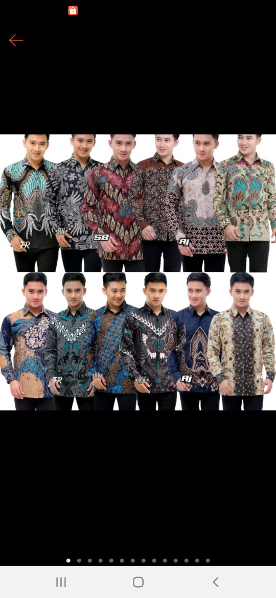 Kemeja Batik Pria Cowo Ayah Murah Cocok Kondangan Resepsi Pelandang Pekalongan