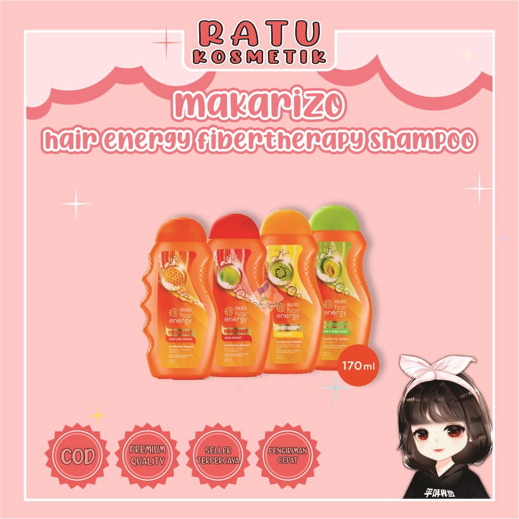 ❤ RATU ❤ Makarizo Hair Energy Shampoo Botol | Shampo Sampo Pembersih Rambut 2in1 170ml &amp; 330ml BPOM✔️