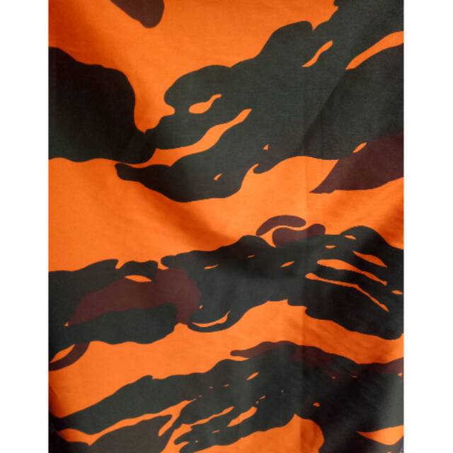 Bahan Kain Loreng Pemuda Pancasila Pp Orange Oren Kain Doreng Twill Premium Adem Tebal Gulungan Shopee Indonesia