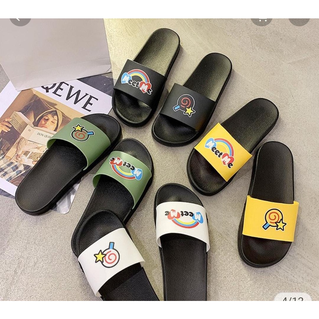 SANDAL SLIP WANITA TERBARU MEET MEE