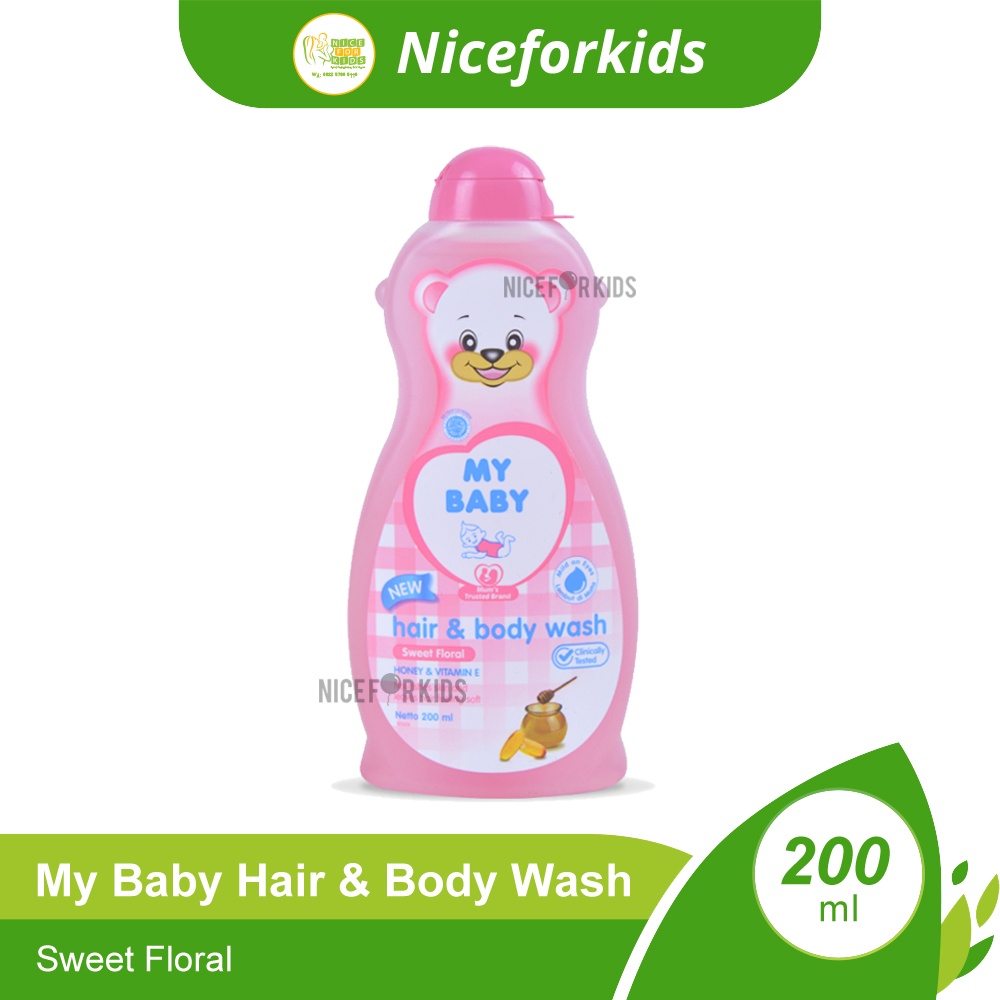 My Baby Hair &amp; Body Wash 200ml / Sabun Mandi 2in1 200ml